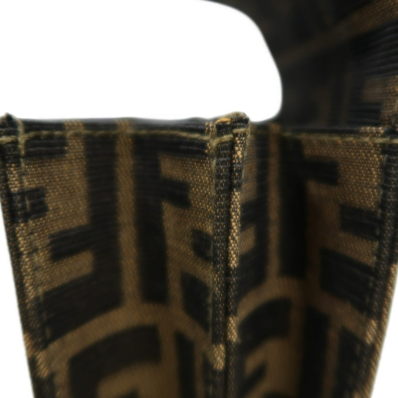 FENDI Zucca CanvaFENDI Zucca Canvas Shoulder Bag  Brown  　Gold Hardwares Shoulder Bag  Brown  　Gold Hardware