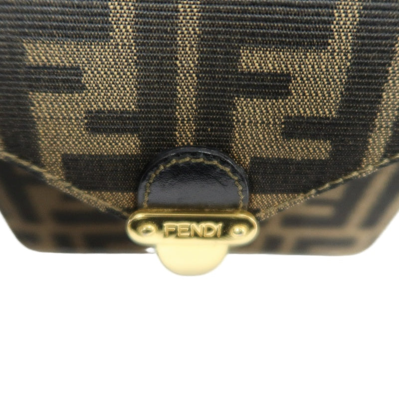 FENDI Zucca CanvaFENDI Zucca Canvas Shoulder Bag  Brown  　Gold Hardwares Shoulder Bag  Brown  　Gold Hardware
