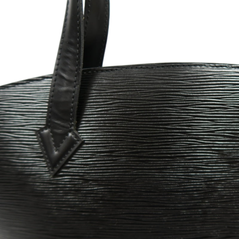 LOUIS VUITTON Epi Saint Jacques Leather Handbag Black