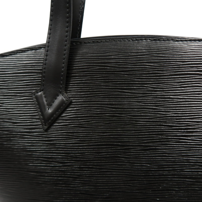 LOUIS VUITTON Epi Saint Jacques Leather Handbag Black