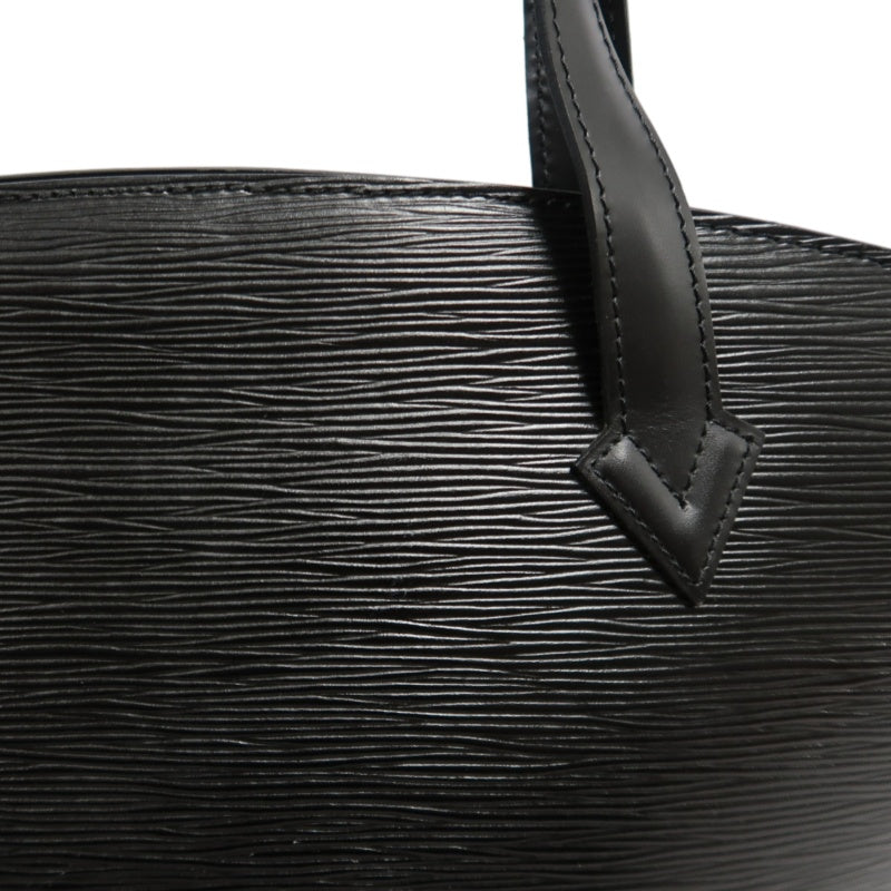 LOUIS VUITTON Epi Saint Jacques Leather Handbag Black