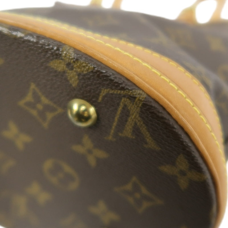 LOUIS VUITTON Monogram Bucket Bag PM 　 Brown  Gold Hardware 　Pouch