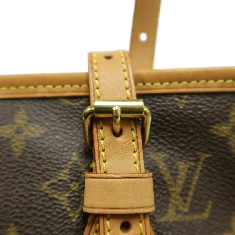 LOUIS VUITTON Monogram Bucket Bag PM 　 Brown  Gold Hardware 　Pouch