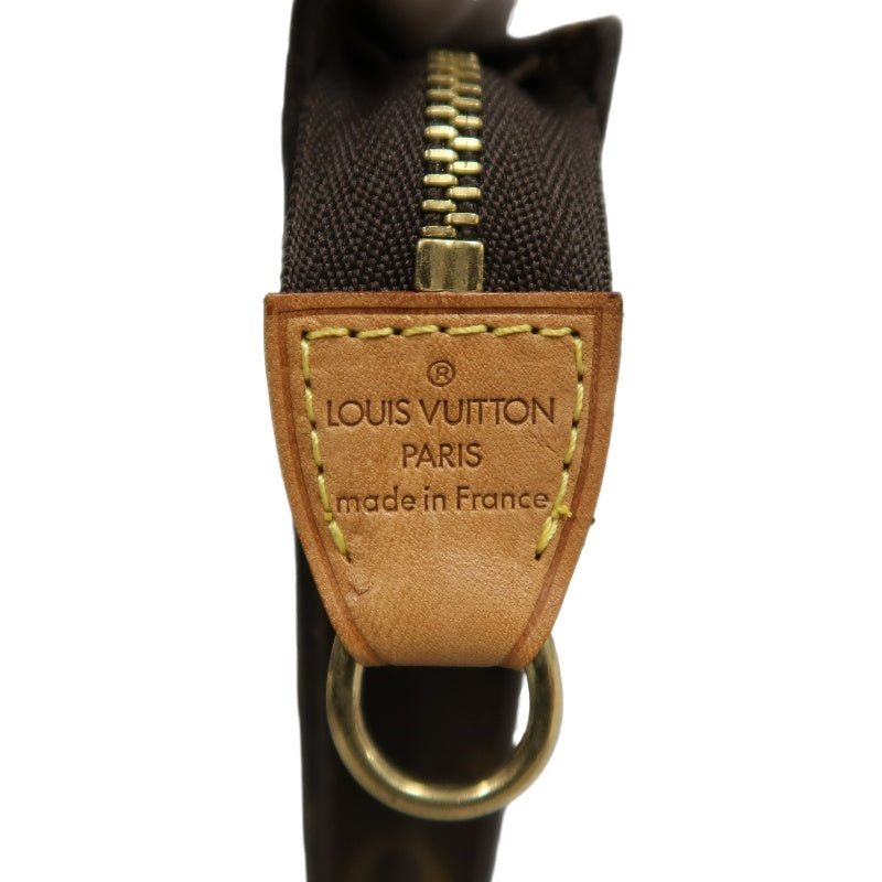 LOUIS VUITTON Monogram Bucket Bag PM 　 Brown  Gold Hardware 　Pouch