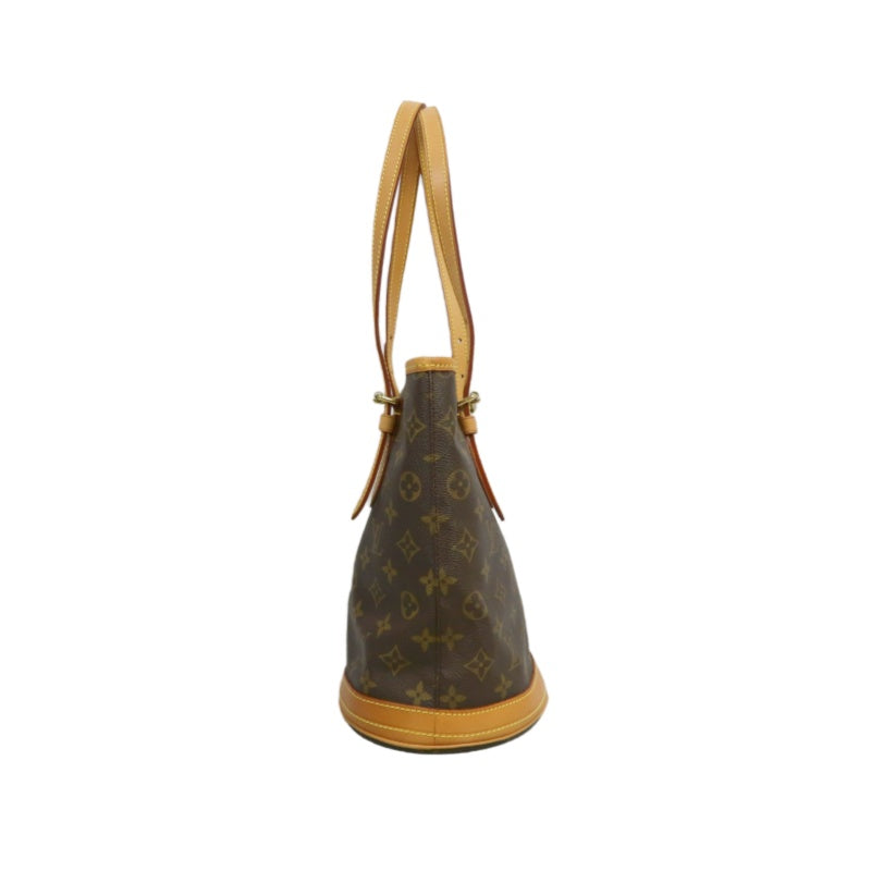 LOUIS VUITTON Monogram Bucket Bag PM 　 Brown  Gold Hardware 　Pouch