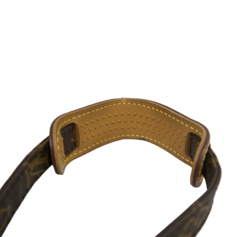 LOUIS VUITTON Monogram Danube Shoulder Bag Brown Gold Hardware