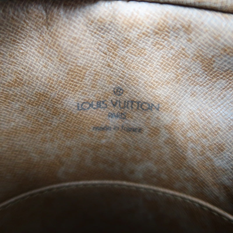 LOUIS VUITTON Monogram Danube Shoulder Bag Brown Gold Hardware