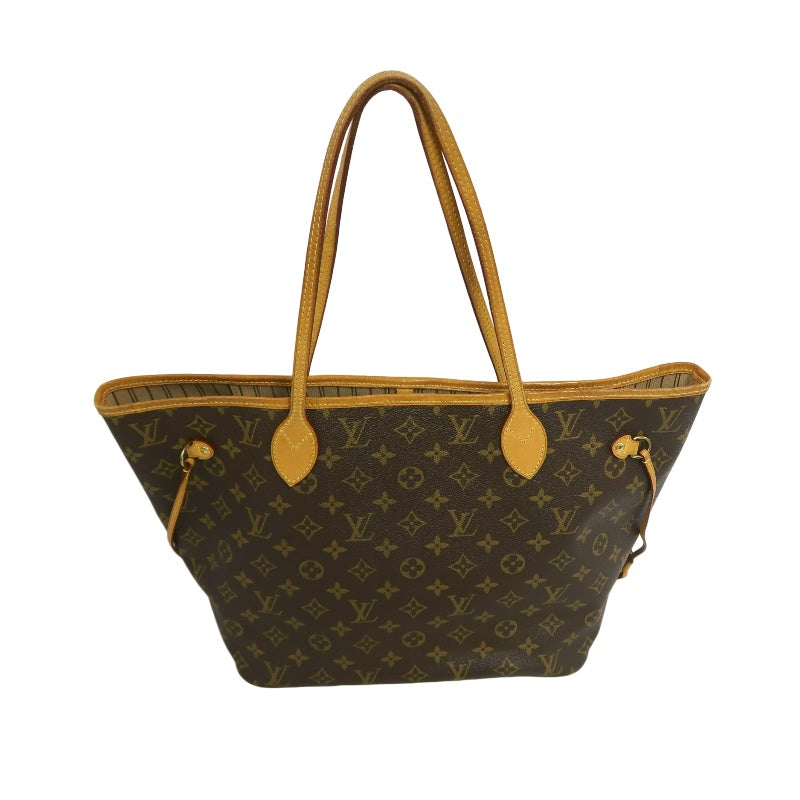 LOUIS VUITTON Monogram Canvas Leather Neverfull MM Tote Bag 　 Brown 　 Gold Hardware