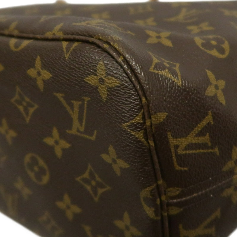 LOUIS VUITTON Monogram Canvas Leather Neverfull MM Tote Bag 　 Brown 　 Gold Hardware