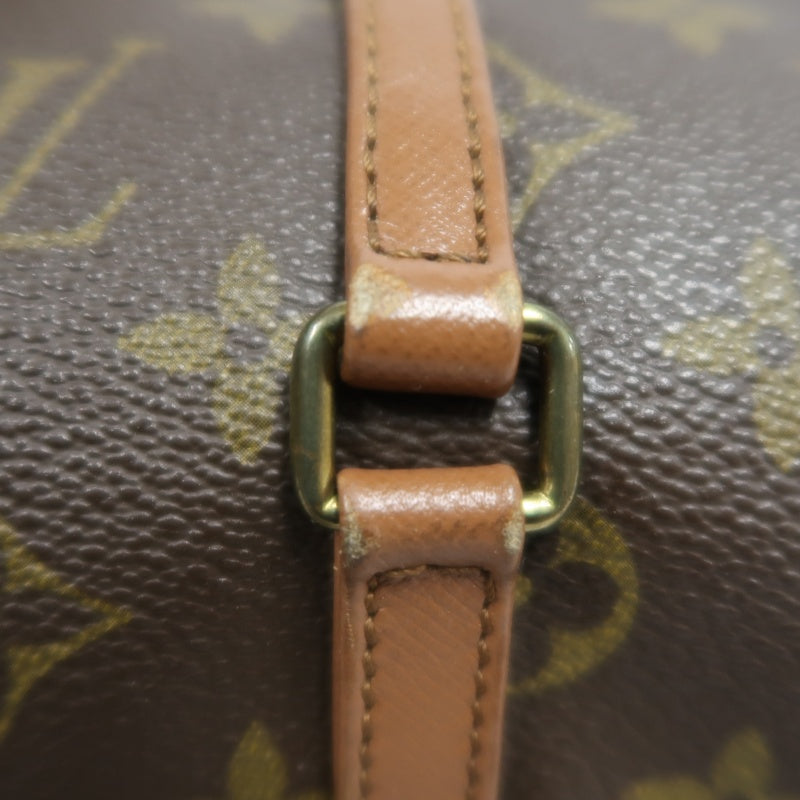 LOUIS VUITTON Monogram Papillon 26 Cylindrical Handbag  Brown Gold Hardware