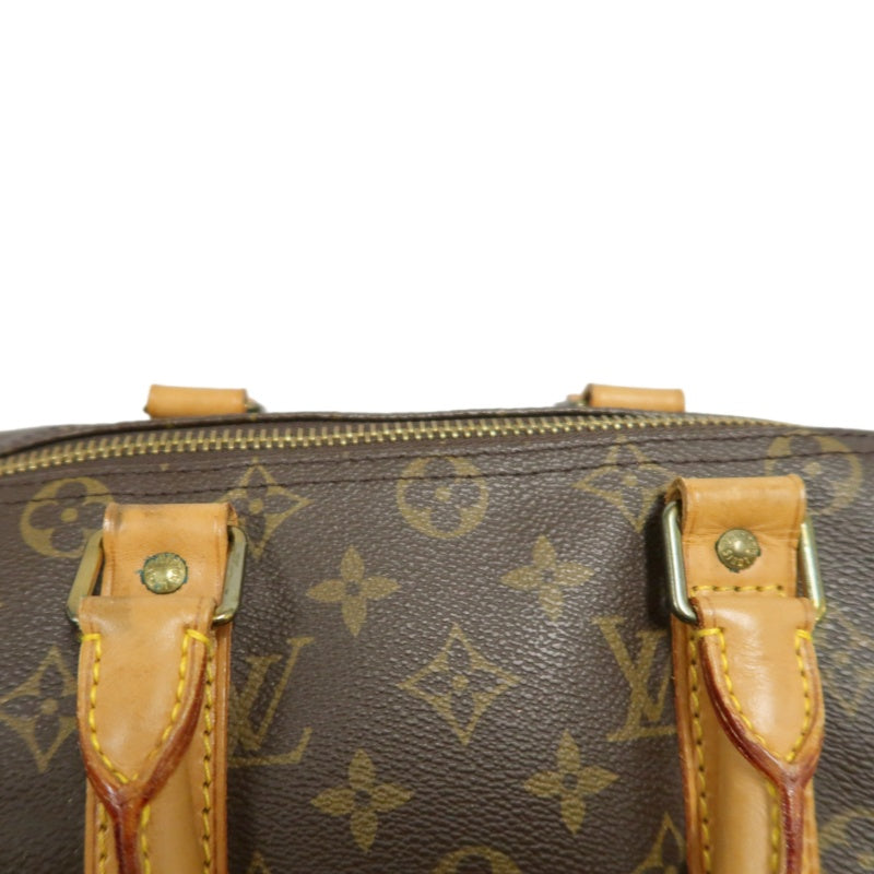 LOUIS VUITTON Monogram Canvas Leather Keepall 45 Travel Bag In Brown With Gold Hardware Including Padlock (No Key), Name Tag And Dust Bag