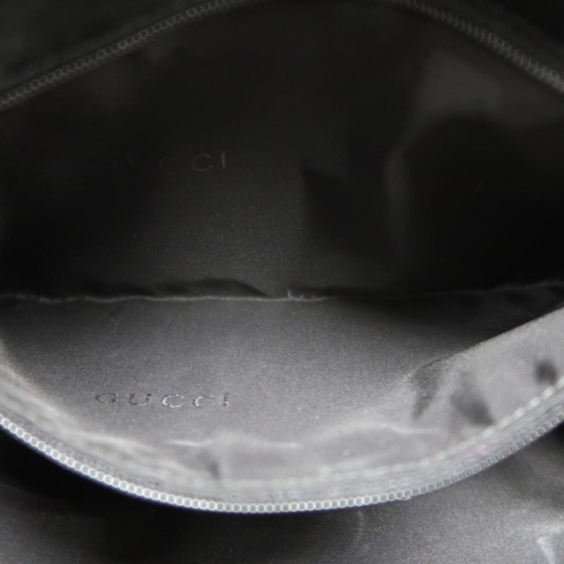 GUCCI Bamboo Suede Handbag Black