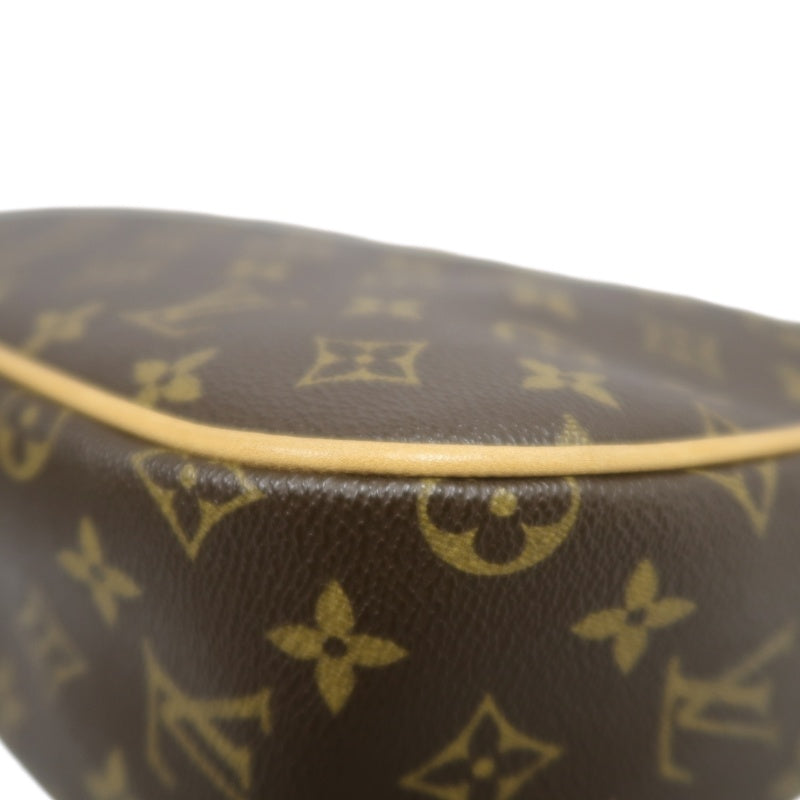 LOUIS VUITTON Monogram Hudson GM Shoulder Messenger Bag Brown Gold Hardware
