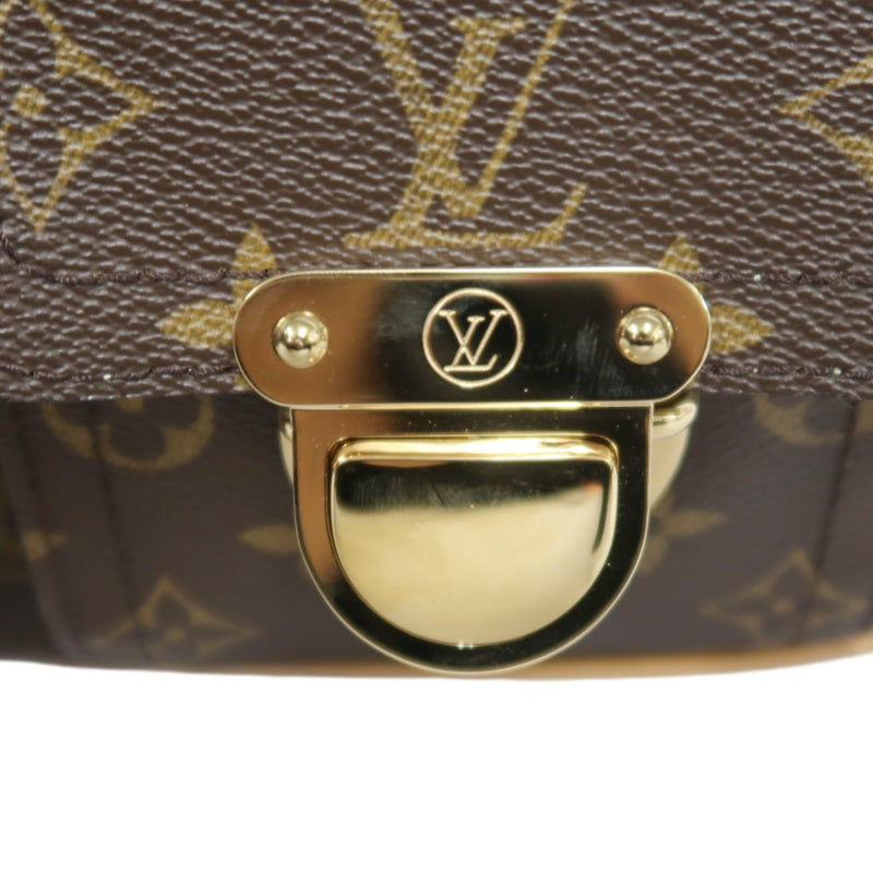 LOUIS VUITTON Monogram Hudson GM Shoulder Messenger Bag Brown Gold Hardware