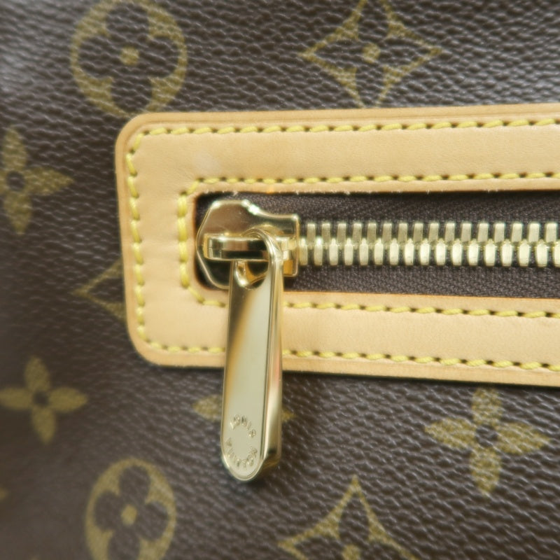 LOUIS VUITTON Monogram Hudson GM Shoulder Messenger Bag Brown Gold Hardware