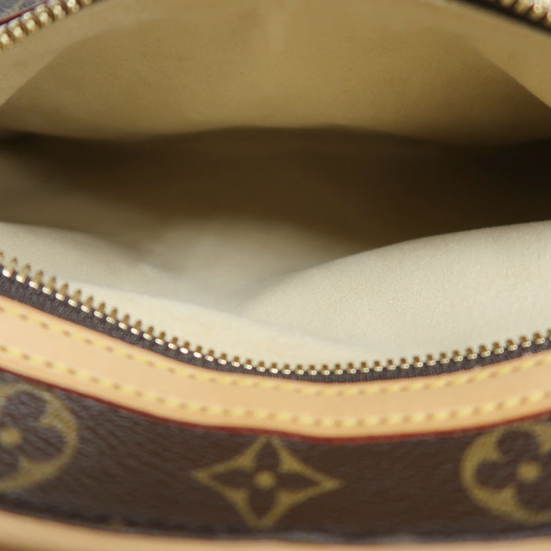 LOUIS VUITTON Monogram Hudson GM Shoulder Messenger Bag Brown Gold Hardware