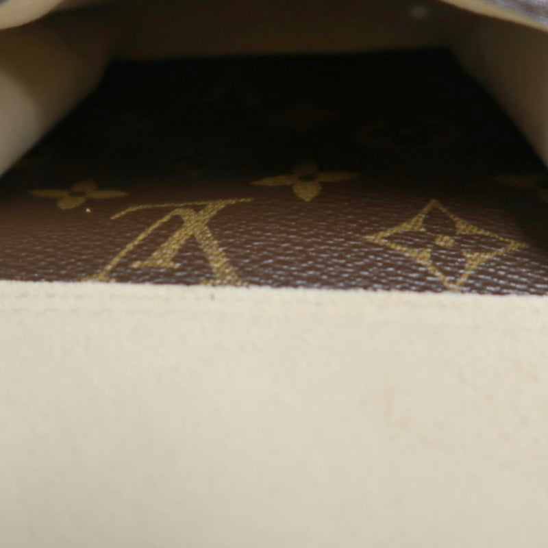 LOUIS VUITTON Monogram Hudson GM Shoulder Messenger Bag Brown Gold Hardware