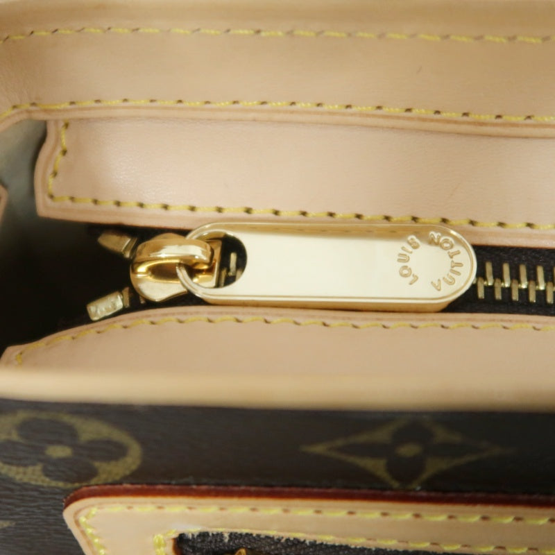 LOUIS VUITTON Monogram Hudson GM Shoulder Messenger Bag Brown Gold Hardware