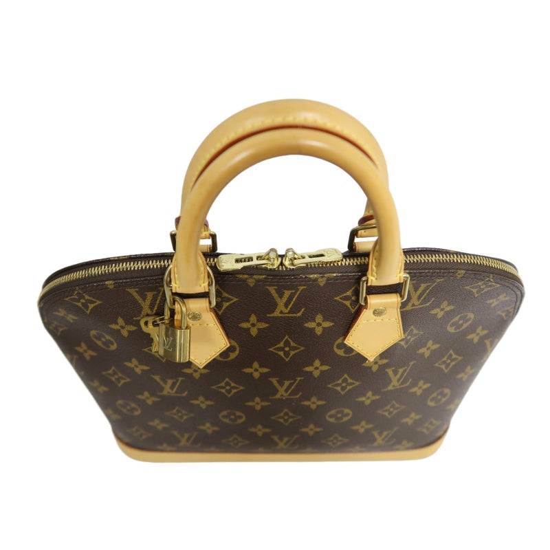 LOUIS VUITTON Monogram Alma PM  Handbag  Brown Gold Hardware Padlock ・ 2 Keys