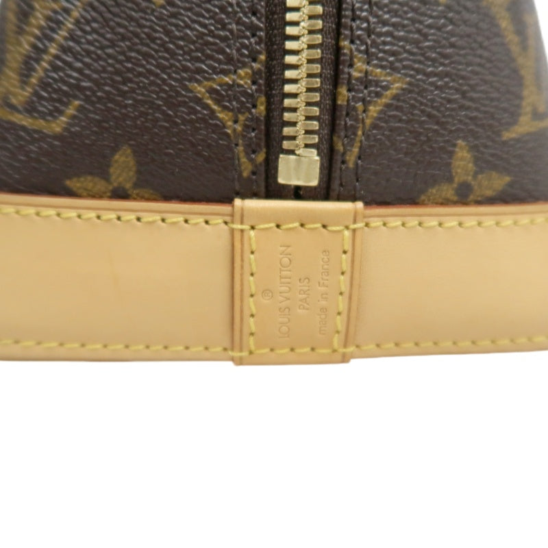 LOUIS VUITTON Monogram Alma PM  Handbag  Brown Gold Hardware Padlock ・ 2 Keys