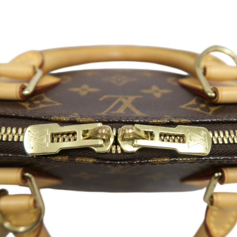 LOUIS VUITTON Monogram Alma PM  Handbag  Brown Gold Hardware Padlock ・ 2 Keys