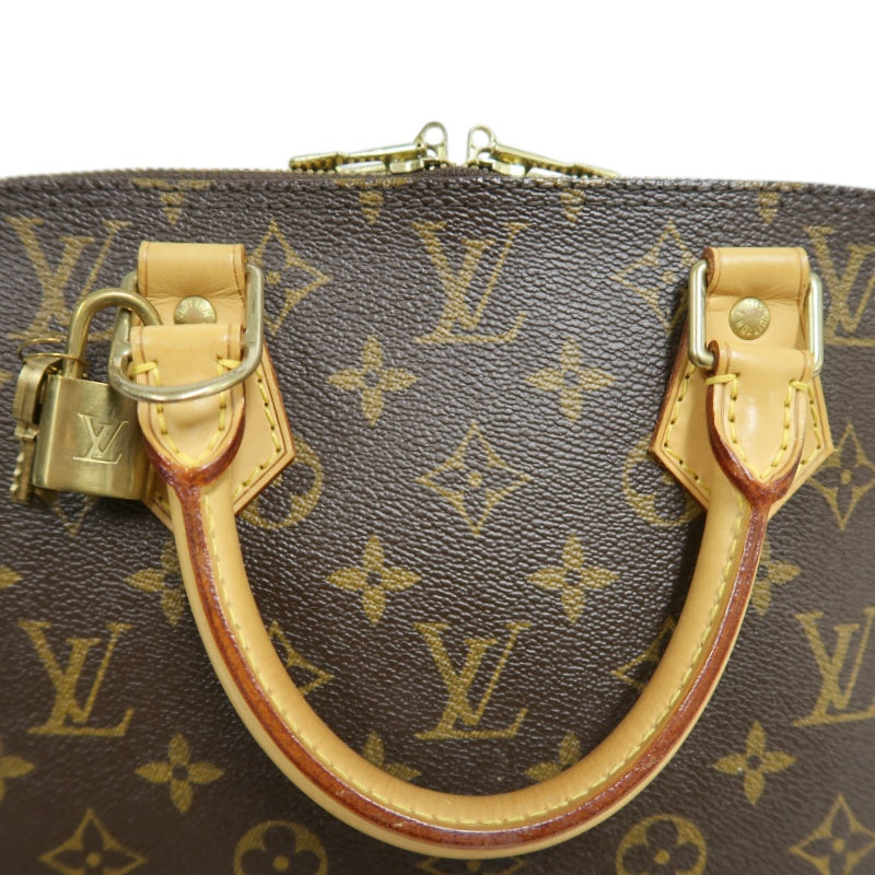 LOUIS VUITTON Monogram Alma PM  Handbag  Brown Gold Hardware Padlock ・ 2 Keys