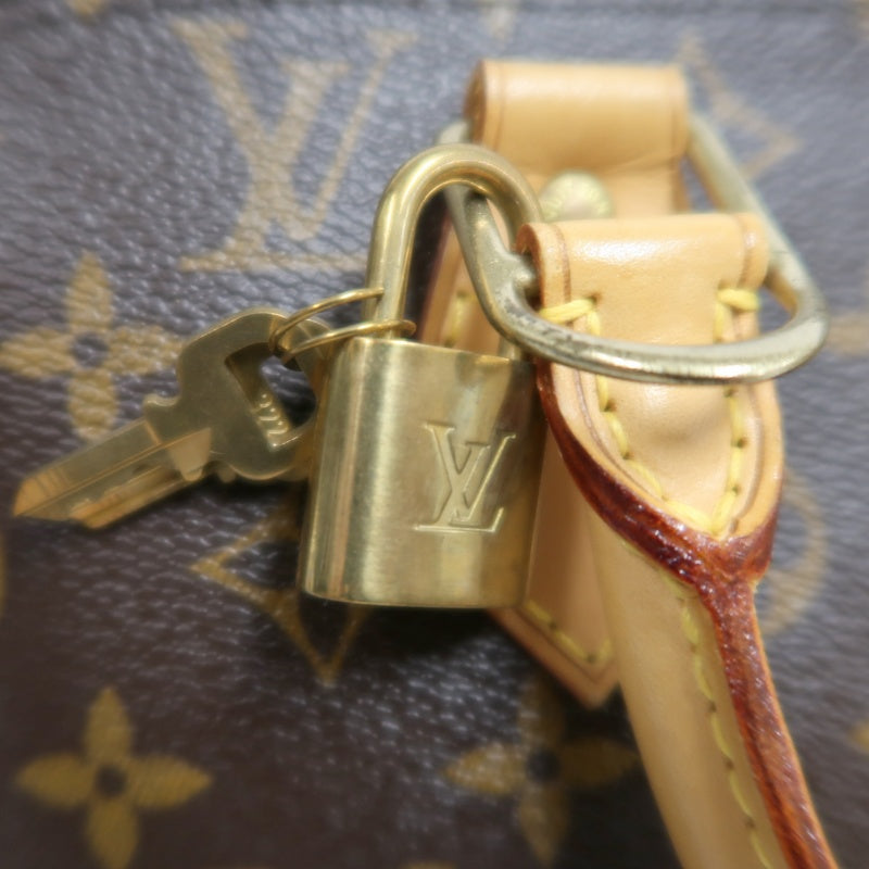 LOUIS VUITTON Monogram Alma PM  Handbag  Brown Gold Hardware Padlock ・ 2 Keys