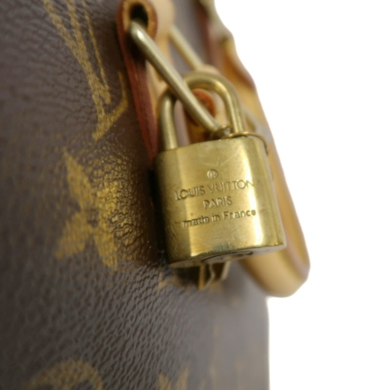 LOUIS VUITTON Monogram Alma PM  Handbag  Brown Gold Hardware Padlock ・ 2 Keys