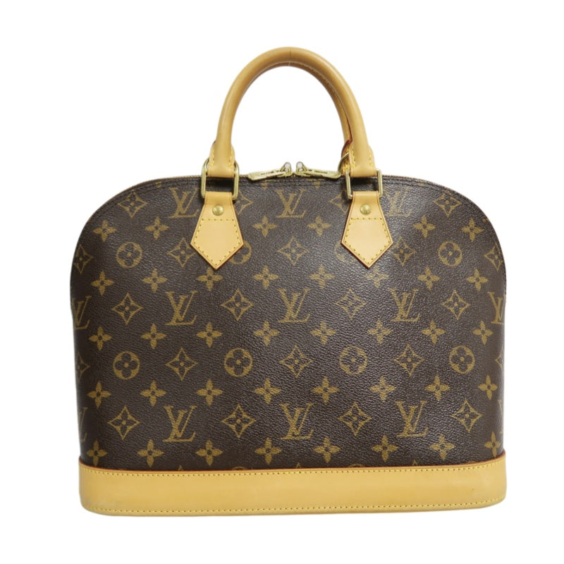 LOUIS VUITTON Monogram Alma PM  Handbag  Brown Gold Hardware Padlock ・ 2 Keys