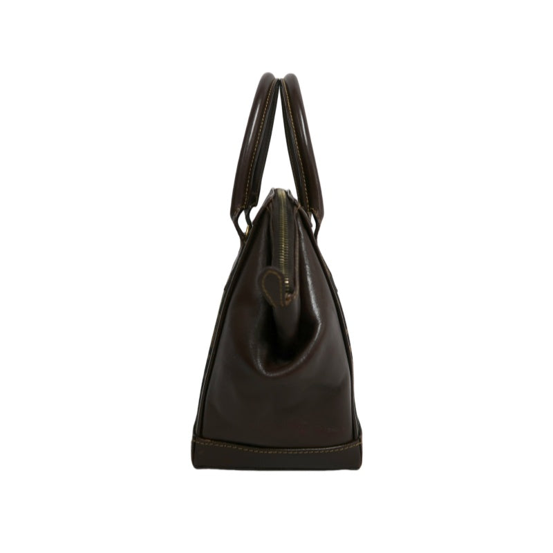 FENDI Zucca Monogram Canvas 　Handbag　 Shoulder Strap BrownGold Hardware