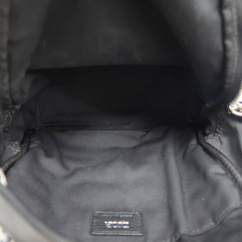 DIOR Oblique Monogram Canvas Backpack Blue BeigeSilver Hardware