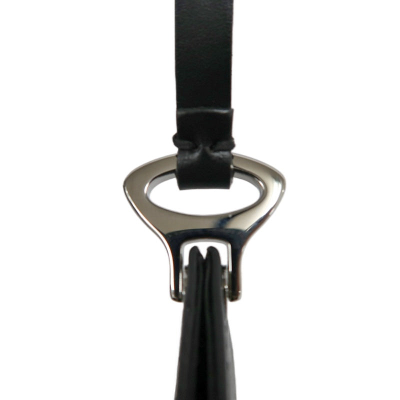 LOUIS VUITTON Epi Pochette Demi Lune Leather Shoulder Bag  BlackSilver Hardware