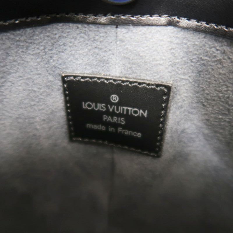 LOUIS VUITTON Epi Pochette Demi Lune Leather Shoulder Bag  BlackSilver Hardware