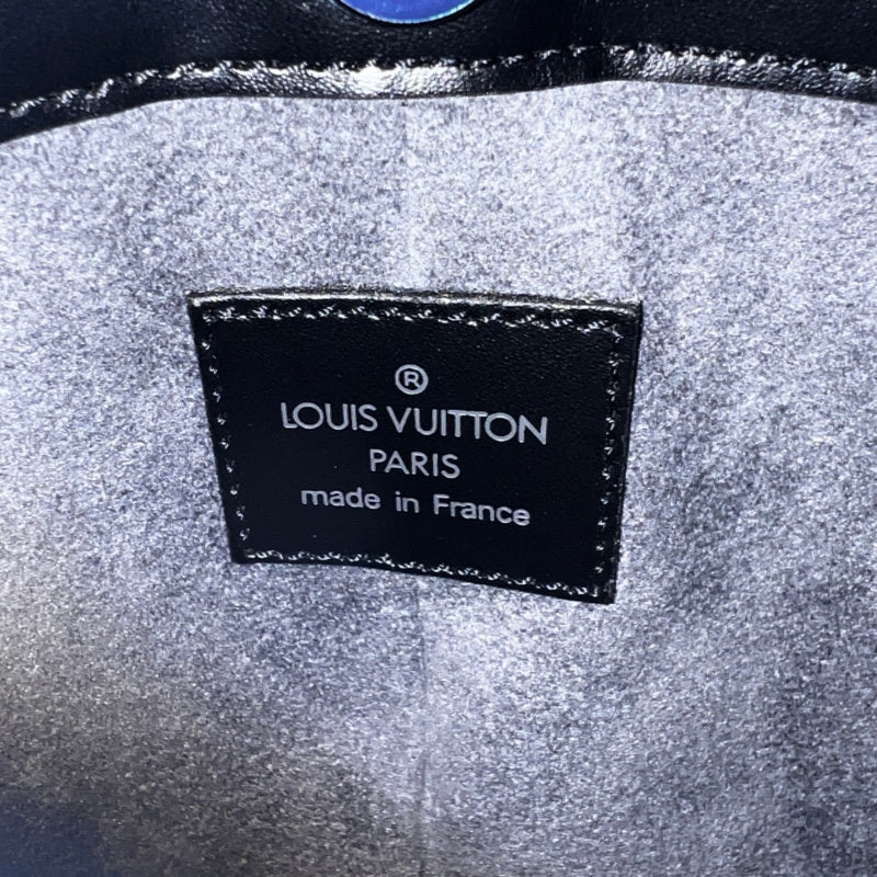 LOUIS VUITTON Epi Pochette Demi Lune Leather Shoulder Bag  BlackSilver Hardware