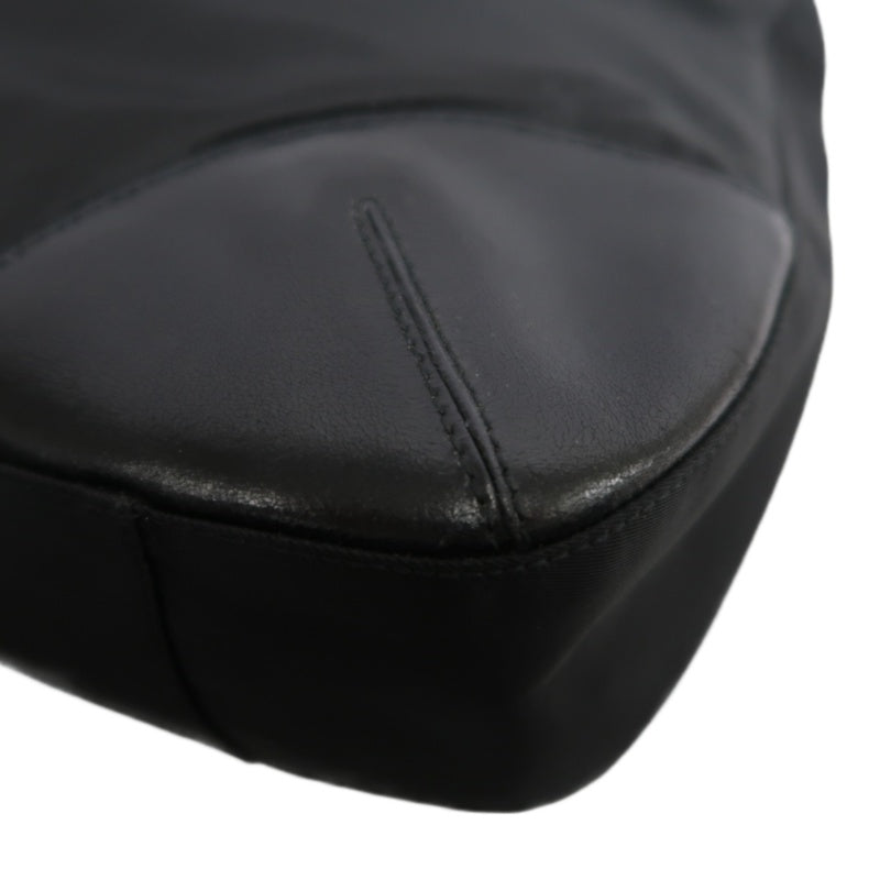 PRADA Nylon Tote Bag Black Silver Hardware