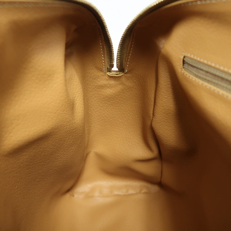 CELINE Macadam Monogram  Mini Boston Bag  brownGold Hardware