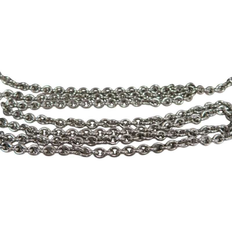 FERRAGAMO Vara Bow Chain  Shoulder Bag Black Silver Hardware