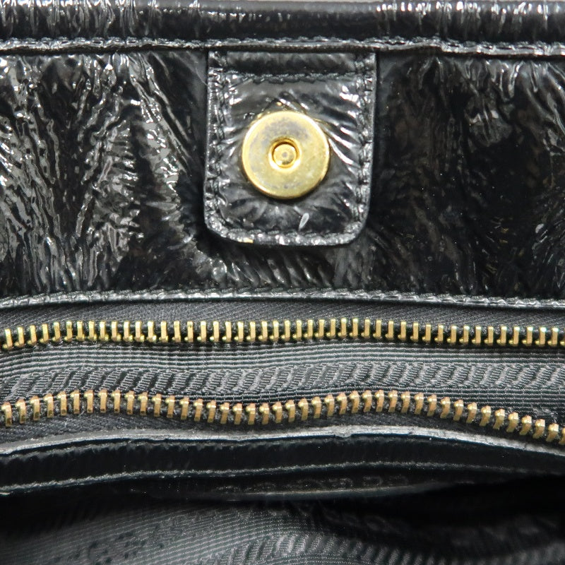 PRADA  Side Bow Detail Logo Nylon  Tote Bag  Black
