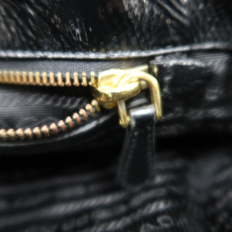 PRADA  Side Bow Detail Logo Nylon  Tote Bag  Black