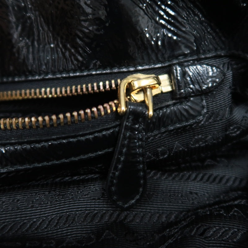 PRADA  Side Bow Detail Logo Nylon  Tote Bag  Black