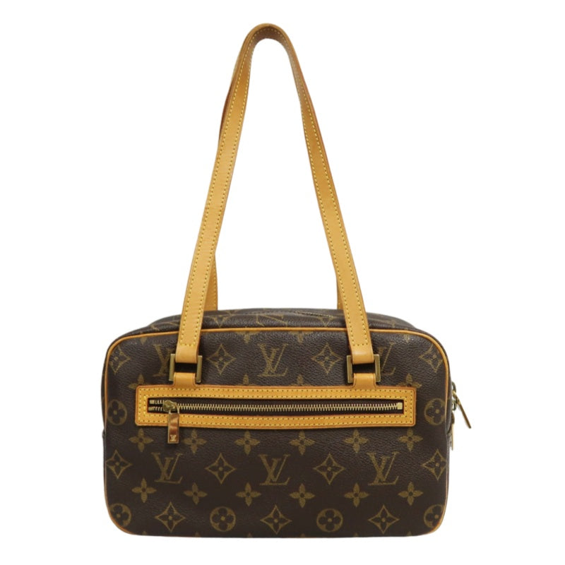 LOUIS VUITTON  Monogram Cite MM Handbag Brown