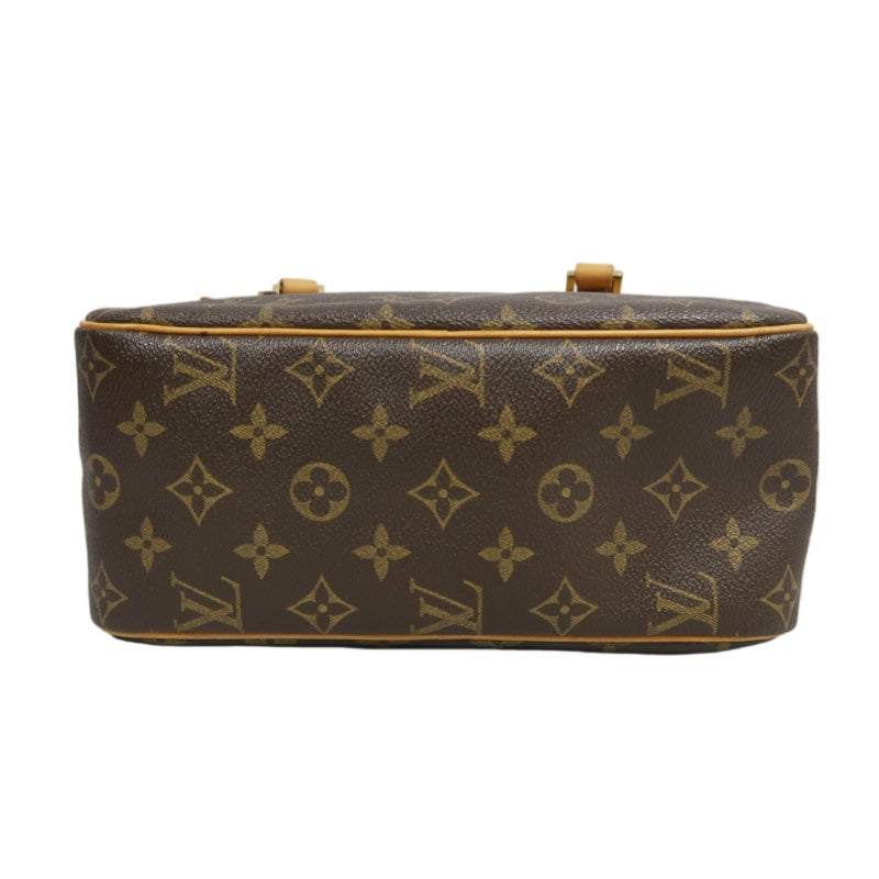 LOUIS VUITTON  Monogram Cite MM Handbag Brown