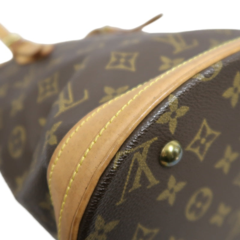 LOUIS VUITTON Monogram  Bucket PM Tote Bag Brown  Pouch
