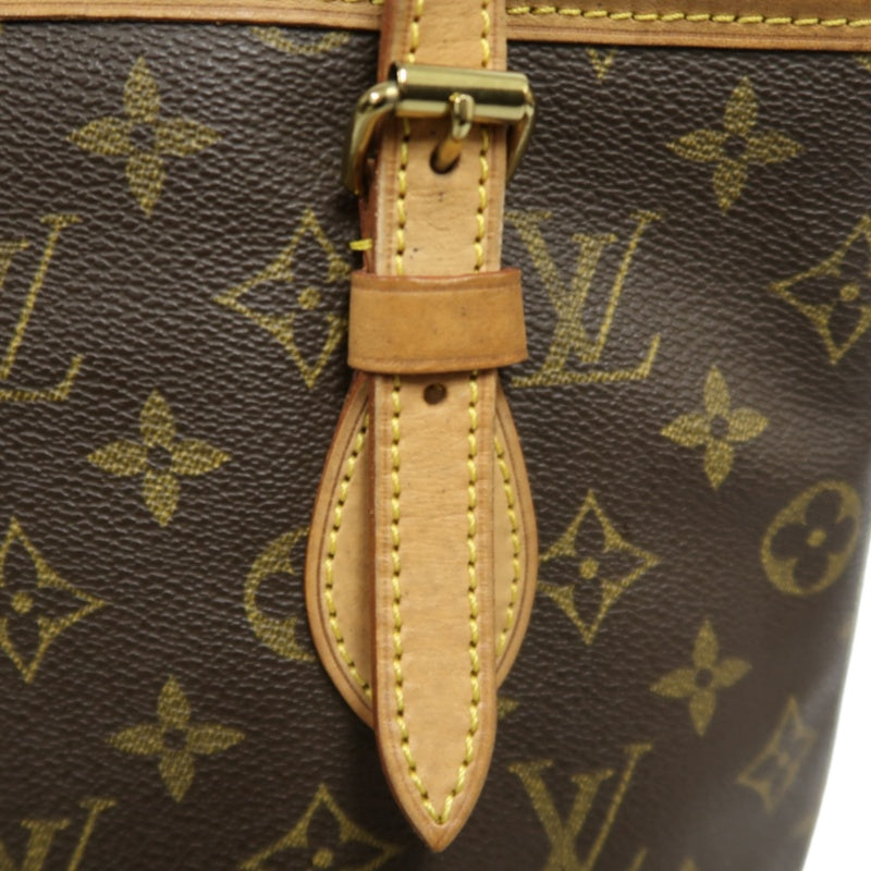 LOUIS VUITTON Monogram  Bucket PM Tote Bag Brown  Pouch