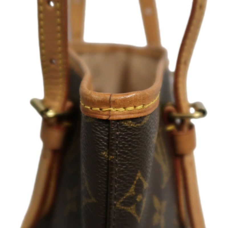 LOUIS VUITTON Monogram  Bucket PM Tote Bag Brown  Pouch