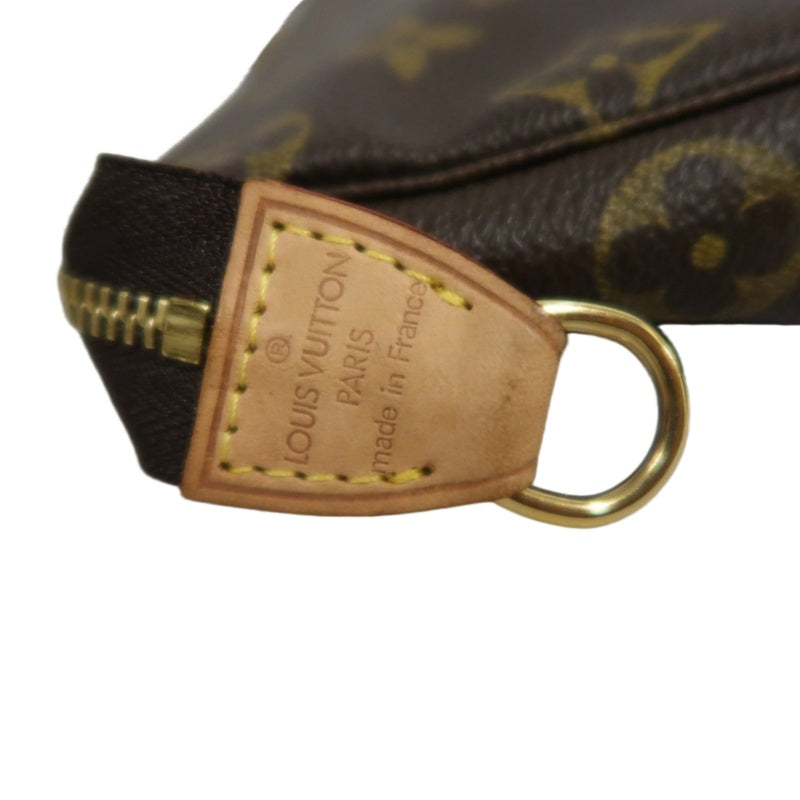 LOUIS VUITTON Monogram  Bucket PM Tote Bag Brown  Pouch