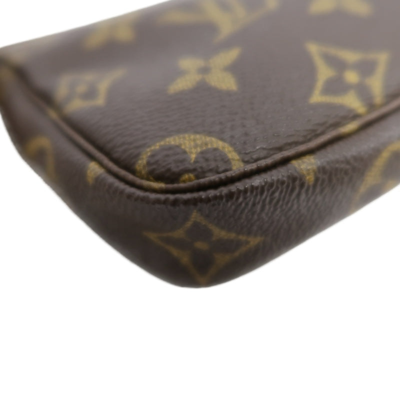 LOUIS VUITTON Monogram  Bucket PM Tote Bag Brown  Pouch