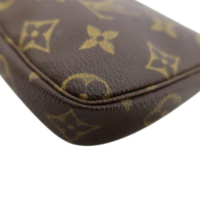 LOUIS VUITTON Monogram  Bucket PM Tote Bag Brown  Pouch