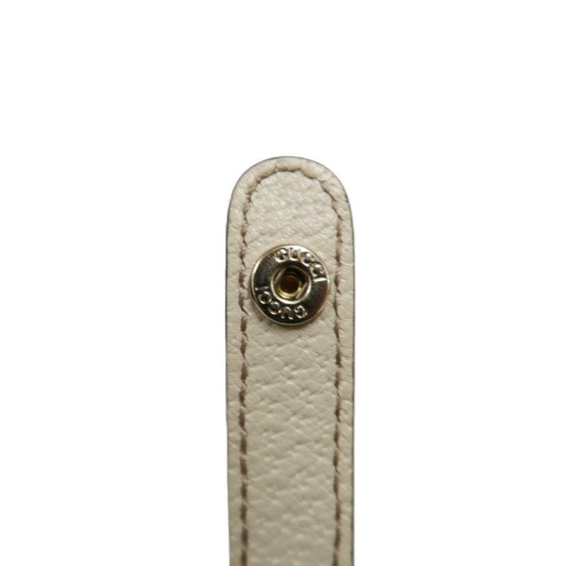 GUCCI GG Canvas Sherry Line Ribbon Tote Bag  Beige/White