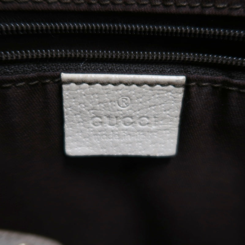 GUCCI GG Canvas Sherry Line Ribbon Tote Bag  Beige/White